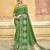 Green embroidered patola saree with blouse