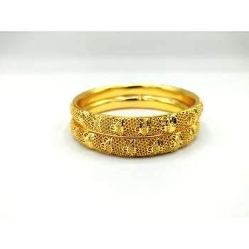 Gold Plated Designer Bangles Set Of 2 5