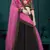 Marvelous Black & Pink Colored Thread & Sequins Embroidered Georgette Fabric Ghagra choli