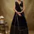 Glamorous Black Sequins Embroidered Georgette latest designs indian designer wedding lehenga choli dress