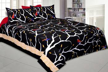 multicolor floral print cotton bed sheets 1
