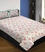 multicolor floral print cotton bed sheets
