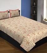 multicolor floral print cotton bed sheets