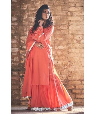 Apricot Sharara Set 1