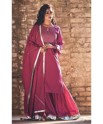 Desi Gulab Sharara Set 1