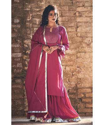 Desi Gulab Sharara Set 4
