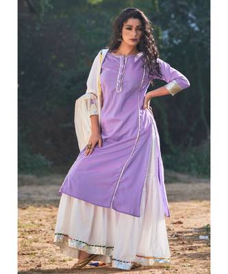 Lavender Sharara Set 3