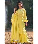 Garden Yellow Sharara Set