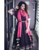 Black Anarkali set with gota work