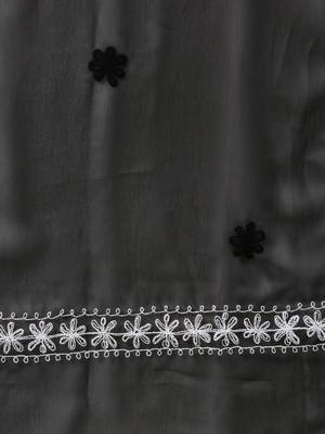 Black embroidered georgette chikankari-kurtis 5