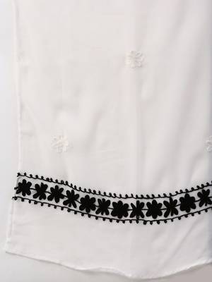 White embroidered georgette chikankari-kurtis 5