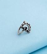 Silver nose-ring