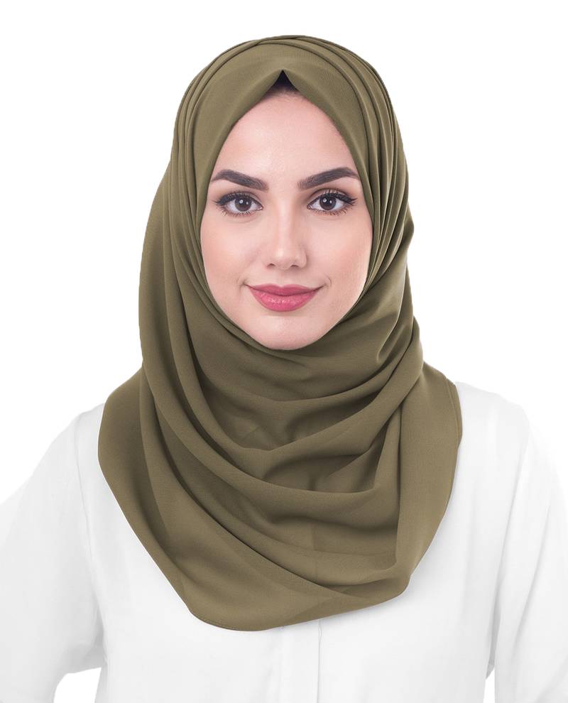 Justkartit Party Wear Dust Color Georgette Scarf HIjab Dupatta For Women