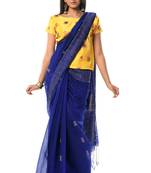Blue ghicha cotton silk allure