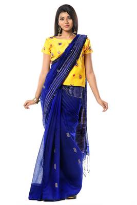 Blue ghicha cotton silk allure 2