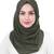 Justkartit Olive Color Premium Georgette Scarf Hijab Dupatta For Women