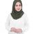 Justkartit Olive Color Premium Georgette Scarf Hijab Dupatta For Women