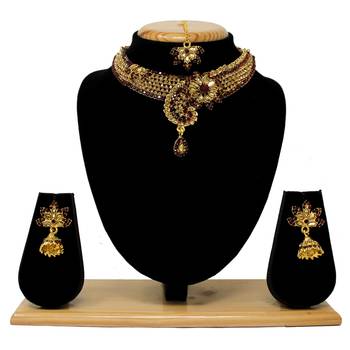 Maroon necklace-sets 1