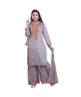 Designer kurta,palazzo & dupatta set For Women 1