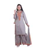 Designer kurta,palazzo & dupatta set For Women
