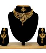 Maroon necklace-sets