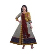 Designer Mix Printed Anarkali Kurta For Women