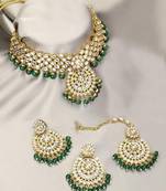 Traditional Choker Set Glided with Kundan & Pearls for Women/Girls