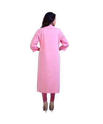 Pink Floral embroidered Kurta For Women 3