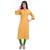Mustard Slubbish Kurta For Women