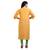 Mustard Slubbish Kurta For Women