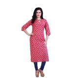 Pink Printed Kurta For Women