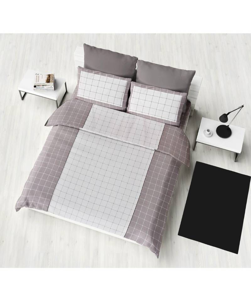 pure cotton multicolour king size double bed bedsheet with pillow cover