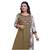 Mehendi green embroidered Long Kurta For Women