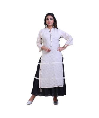 Peach & Black Layered Gown For Women 1