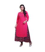 Pink Two Layered Kurta For Women
