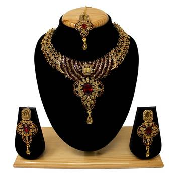 Maroon necklace-sets 1