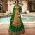Dark Beige Embroidered Satin Salwar