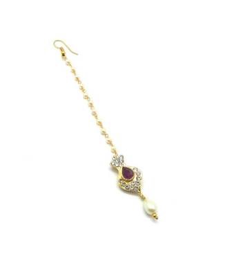 Gold Plated Maang Tikka For Women And Girls 3