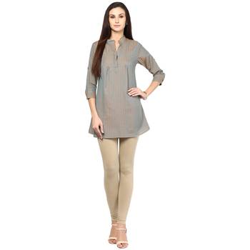 Grey Printed Cotton Tunics 1