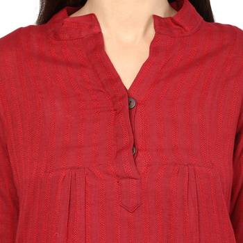Maroon Printed Cotton Tunics 5
