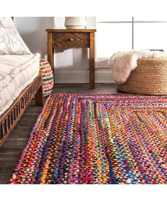 multicolor plain cotton rugs 3 feet X 5 feet 2
