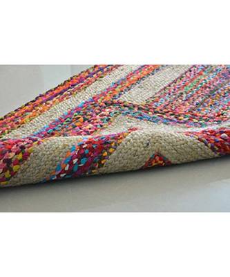 multicolor plain jute rugs 4 feet X 6 feet 2