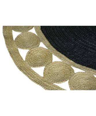 grey plain jute rugs Large Round 2