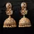 Gold Plated Stone Embellished Designer Jhumkas