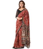 Black and red printed crepe rocks