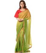 Green bandhani beauty