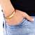 Royal Steel Gold Plated Round Bracelet