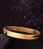Royal Steel Gold Plated Kada Bracelet