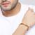 Royal Steel Men's  Looping Pattern Bracelet