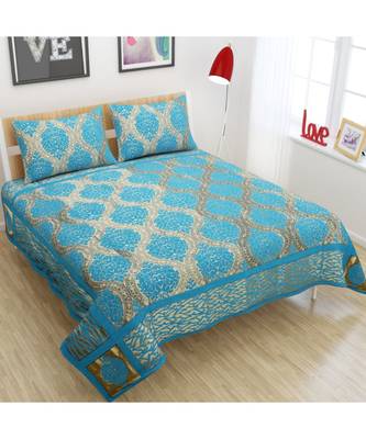 FRIMERR Soft Touch Chenille Fabric Jacquard Woven Heavy Double bed sheet with two pillow covers 1